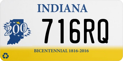 IN license plate 716RQ