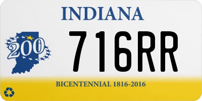 IN license plate 716RR