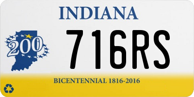 IN license plate 716RS