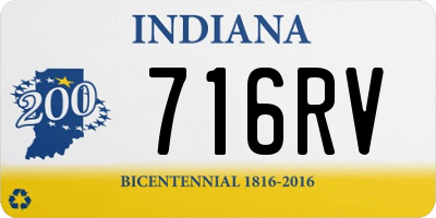 IN license plate 716RV
