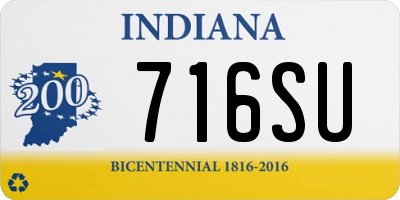 IN license plate 716SU