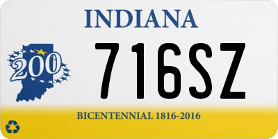 IN license plate 716SZ