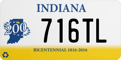 IN license plate 716TL