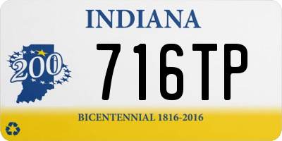 IN license plate 716TP