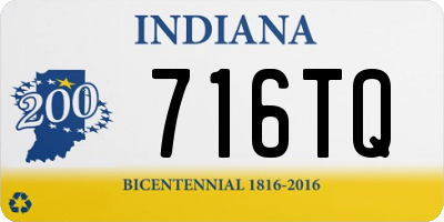 IN license plate 716TQ