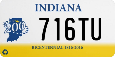 IN license plate 716TU