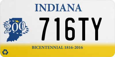 IN license plate 716TY