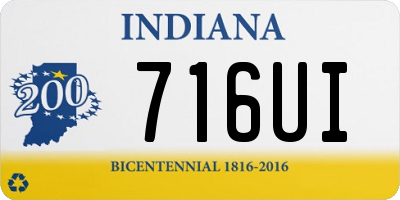 IN license plate 716UI