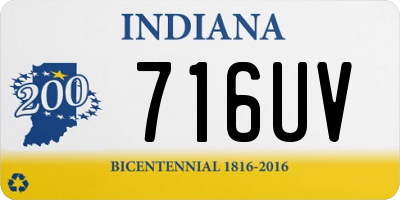 IN license plate 716UV