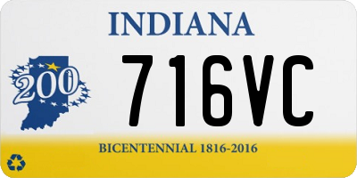 IN license plate 716VC
