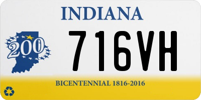 IN license plate 716VH