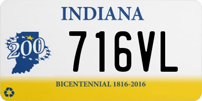 IN license plate 716VL