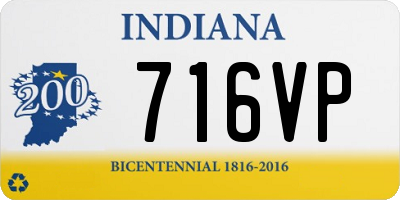 IN license plate 716VP