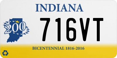 IN license plate 716VT