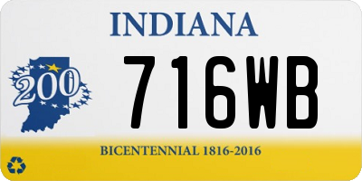IN license plate 716WB