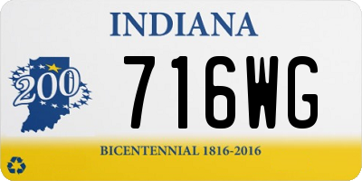 IN license plate 716WG