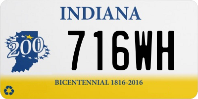 IN license plate 716WH