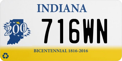 IN license plate 716WN