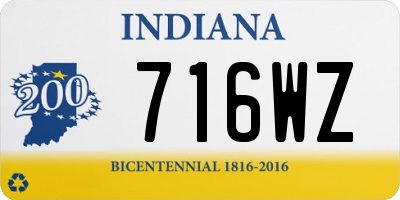 IN license plate 716WZ