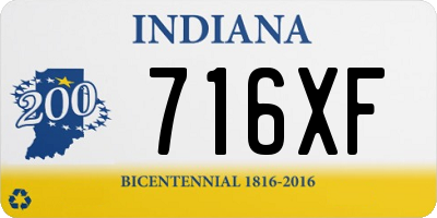 IN license plate 716XF