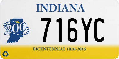 IN license plate 716YC