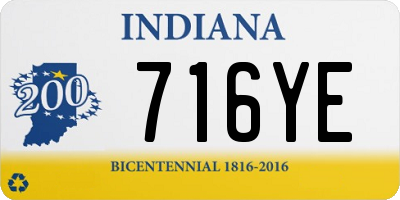 IN license plate 716YE