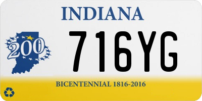 IN license plate 716YG