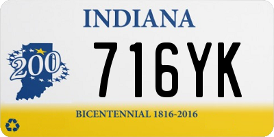 IN license plate 716YK