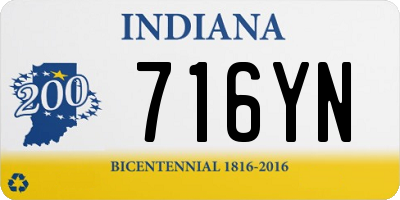 IN license plate 716YN