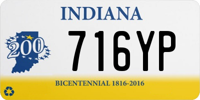 IN license plate 716YP