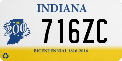 IN license plate 716ZC