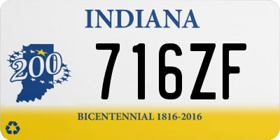 IN license plate 716ZF