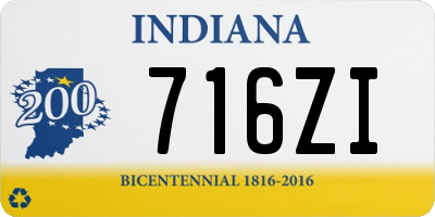 IN license plate 716ZI