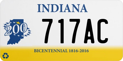 IN license plate 717AC