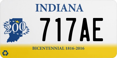 IN license plate 717AE