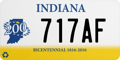 IN license plate 717AF