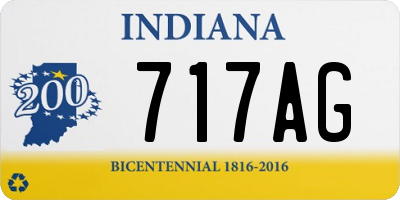 IN license plate 717AG