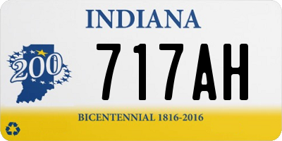 IN license plate 717AH