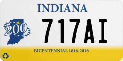 IN license plate 717AI