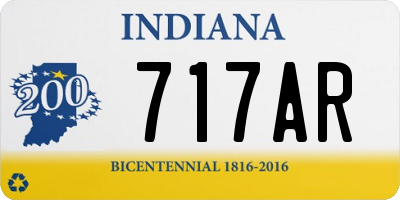 IN license plate 717AR