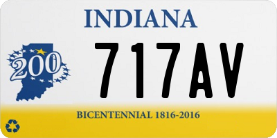 IN license plate 717AV