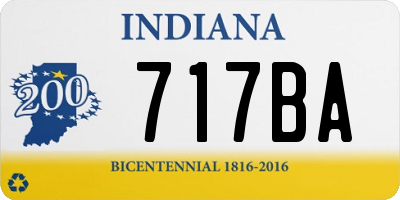 IN license plate 717BA