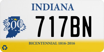 IN license plate 717BN