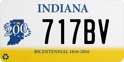 IN license plate 717BV