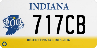 IN license plate 717CB