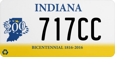 IN license plate 717CC