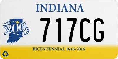 IN license plate 717CG
