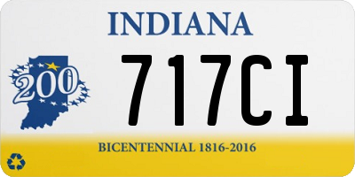 IN license plate 717CI