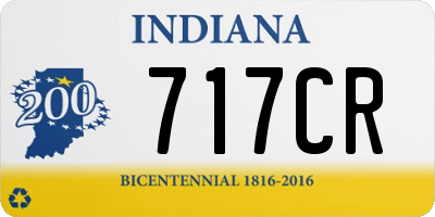 IN license plate 717CR