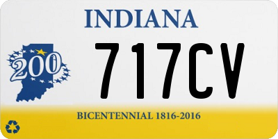 IN license plate 717CV